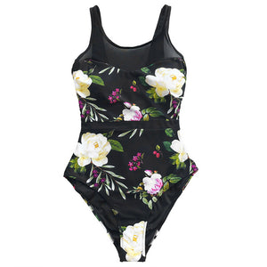 Lotus Floral Print Swimsuit